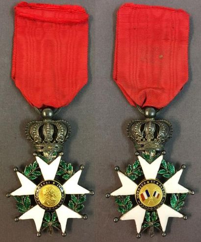 null Légion d'honneur - Monarchie de Juillet, étoile de chevalier en argent, vermeil...