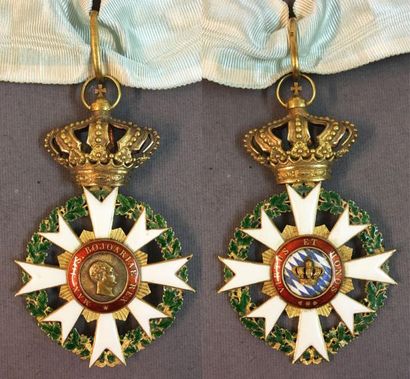 null Allemagne, royaume de Bavière - Ordre du Mérite de la Couronne de Bavière, fondé...