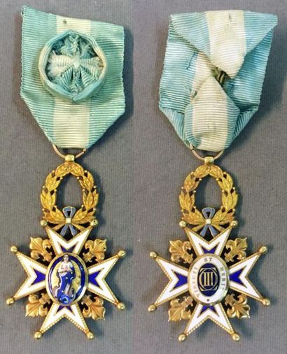 Espagne - Ordre de Charles III, croix de...