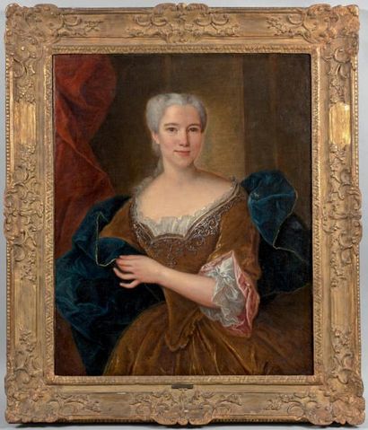 École FRANÇAISE du XVIIIe siècle Portrait de femme
Huile sur toile, rentoilée.
93...