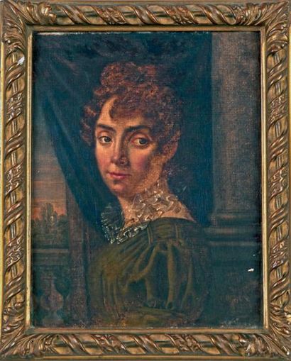 Toussaint FROMENTIN-DUPEUX (1786-?) Portrait de Madame Toussaint Fromentin
Huile...
