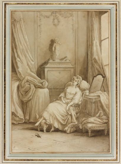 ÉCOLE FRANÇAISE du XVIIIe siècle, entourage de Clément-Pierre MARILLIER (1740-1808)...