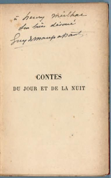 MAUPASSANT (Guy de) Contes du jour et de la nuit. Paris, C. Marpon et E. Flammarion,...