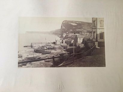 null ÉTRETAT ET DIVERS. - PHOTOGRAPHIES. - Ensemble d'environ 45 pièces. XIXe-XXe...