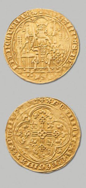 JEAN Le Bon (1350-1364) Ecu d'or à la chaise....