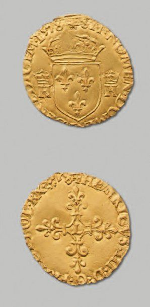 null HENRI III (1574-1589) Ecu d'or au soleil, 3e type. 1578. Bayonne. D. 1124 Recherché....