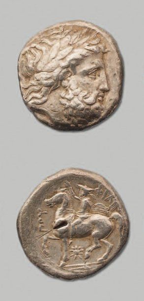 null Royaume de MACEDOINE Philippe II (359-336 av. J.C.) Tétradrachme. 14,41 g. Pella....