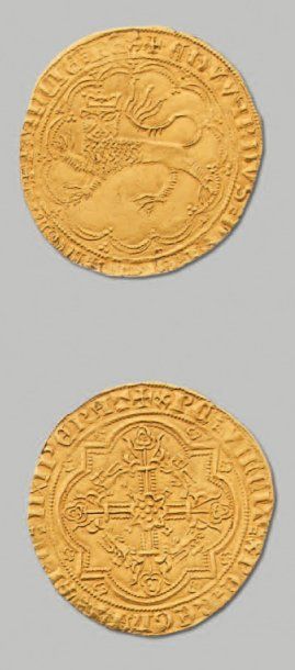 null EDOUARD III (1327-1377) Léopard d'or. E. 38a Très bel exemplaire. DUCHé D'A...