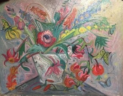 null Jacques RESTRILLE (1904 - 1985)
Le grand bouquet
Huile sur toile, signée vers...