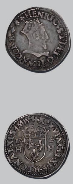 null HENRI II (1547-1559)
Demi teston, 1er type. 1554. Bayonne.
D. 982. TTB