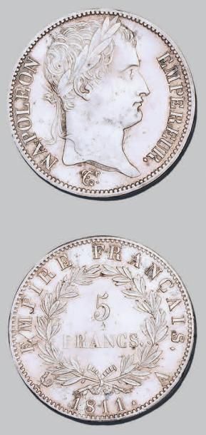null PREMIER EMPIRE (1804-1814)
5 francs. 1811. Paris. Au revers, EMPIRE.
G. 584....