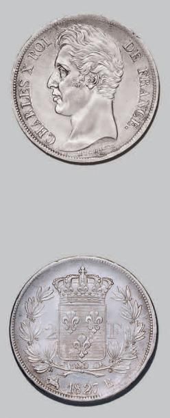 null CHARLES X (1824-1830)
2 francs. 1827. Rouen.
G. 516. Presque superbe