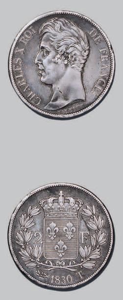 null CHARLES X (1824-1830)
2 francs. 1830. Nantes.
G. 516. TTB à superbe