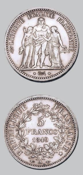 null DEUXIÈME RÉPUBLIQUE (1848-1852)
5 francs, type Hercule. 1849. Paris.
G. 683....