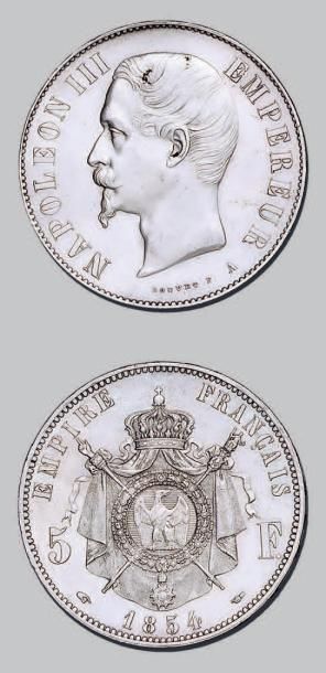 null SECOND EMPIRE (1852-1870)
5 francs Napoléon III, tête nue. 1854. Paris, main-chien.
G....