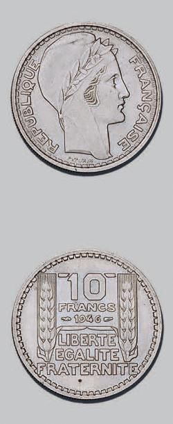 null ÉTATS FRANÇAIS (1940-1944)
10 francs, type Turin. 1946. Rameaux longs.
G. 810....