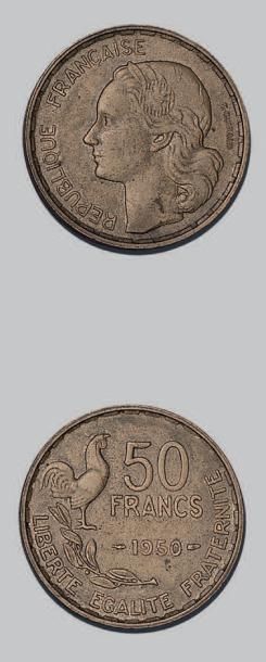 null QUATRIÈME RÉPUBLIQUE (1947-1959)
50 francs, type Guiraud. 1950.
G. 880. TTB