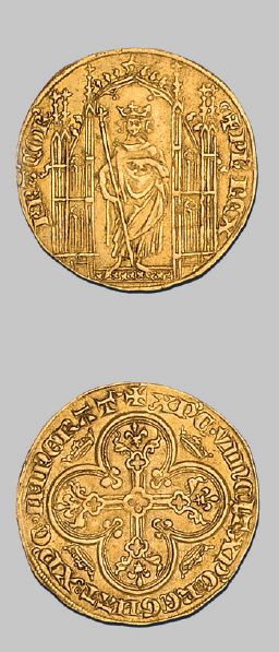 null PHILIPPE VI (1328-1350)
Royal d'or. D. 247. TTB à superbe