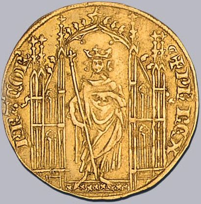 null PHILIPPE VI (1328-1350)
Royal d'or. D. 247. TTB à superbe