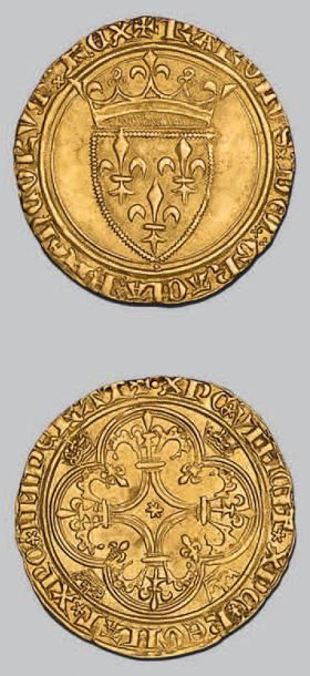 null CHARLES VI (1380-1422)
Écu d'or à la couronne.
D. 369. TTB à superbe