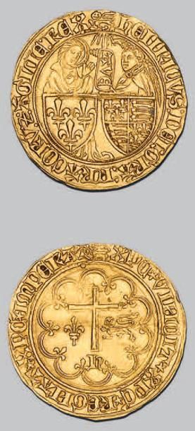 null HENRI VI (1422-1453)
Salut d'or. Rouen.
D. 443A. Presque superbe