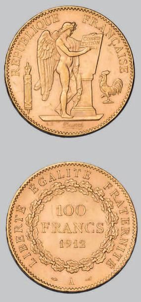 null TROISIÈME RÉPUBLIQUE (1871-1940)
100 francs or, Génie. 1912. Paris.
G. 1137a....