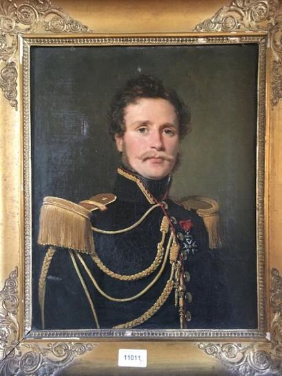 Jean-Jacques MONANTEUIL (1785-1860) : Portrait d'Alfred de Boisdeffre
Huile sur ...