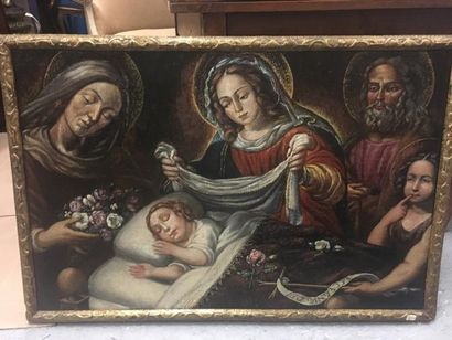 null Ecole dans le goût du XVIIIe siècle
Nativité
Huile sur toile