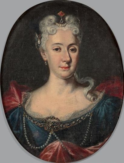 École FRANÇAISE du XVIIIe siècle Portrait d'Anne Louise de Monteynard, marquise de...
