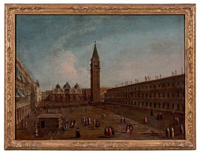 Suiveur de Francesco ALBOTTO (1721-1758) 
Vue du pont du Rialto à Venise
Vue de la...