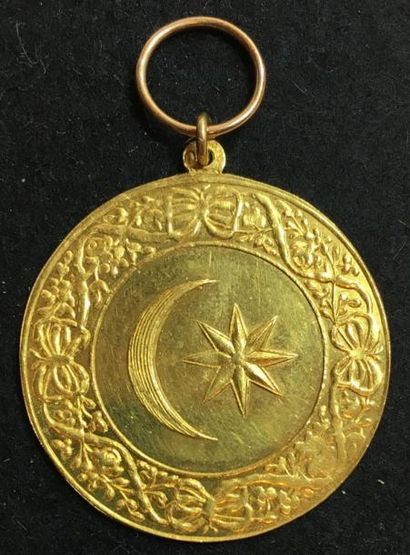 null Médaille du Sultan pour l'Égypte, 1801, 4e classe en or frappée sur l'avers...