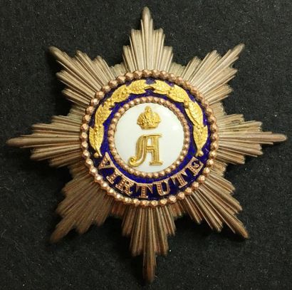 Duché de Nassau Ordre du Mérite civil et militaire d'Adolphe de Nassau, fondé en...