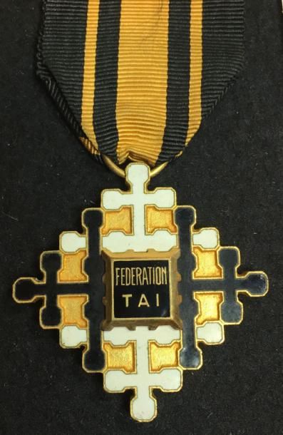 null Fédération Tai - Ordre du Mérite civil, fondé en 1950, bijou de chevalier en...