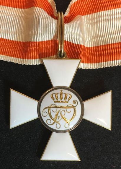 ROYAUME DE PRUSSE Ordre de l'Aigle rouge, fondé en 1777, croix de 2e classe en or...
