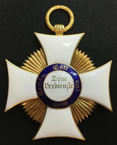 Royaume de Wurtemberg Ordre de Frédéric, fondé en 1830, ensemble de grand-croix comprenant:...