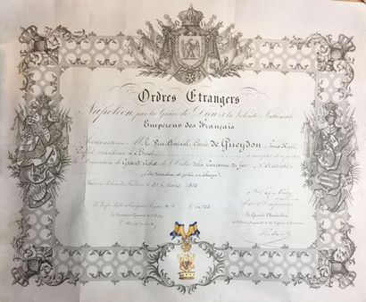 null Ordre de la Couronne de Fer, fondé en 1815, plaque de 1re classe (grand-croix)...