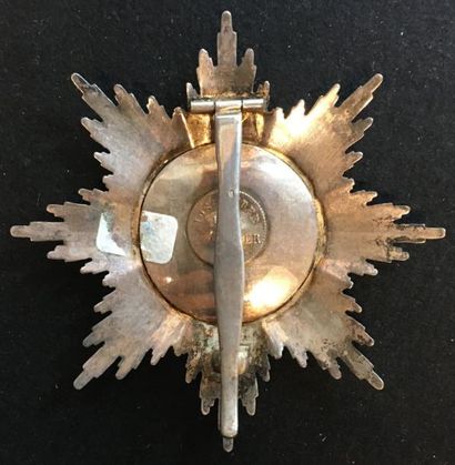 null Grand-duché de Bade - Ordre du Lion de Zähringen, fondé en 1812, plaque de grand-croix...