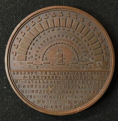 null 16 août 1804, médaille commémorative de la remise de l'insigne de la Légion...