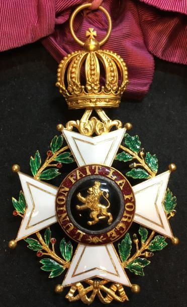 null Ordre de Léopold, fondé en 1832, ensemble de grand-croix à titre civil comprenant:...