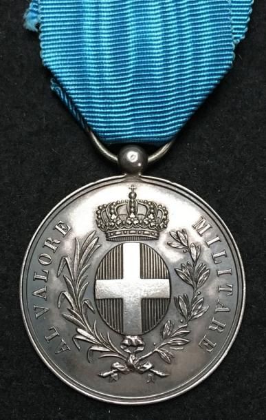 ROYAUME DE SARDAIGNE Médaille de la Valeur Militaire, fabrication française en argent,...