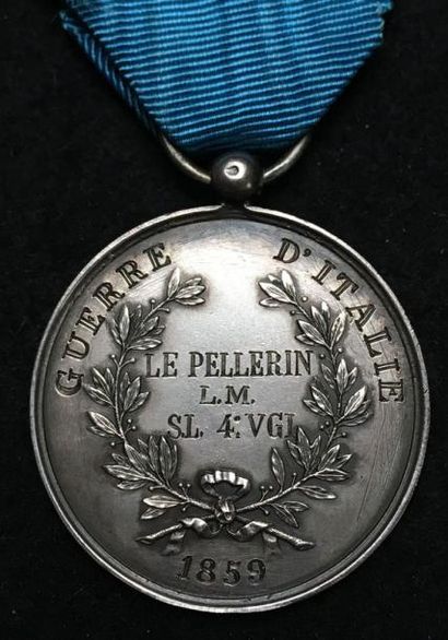 ROYAUME DE SARDAIGNE Médaille de la Valeur Militaire, fabrication française en argent,...