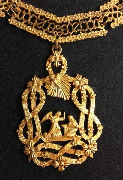 Royaume d'Italie Ordre de l'Annonciade, fondé en 1362, petit collier de chevalier...