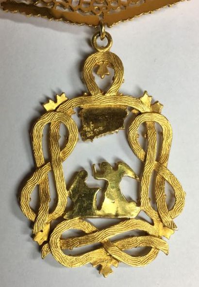 Royaume d'Italie Ordre de l'Annonciade, fondé en 1362, petit collier de chevalier...