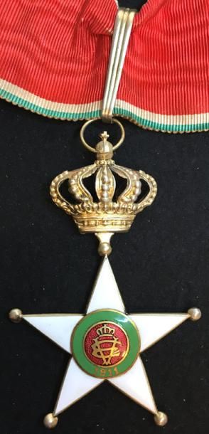 Royaume d'Italie Ordre du Mérite Colonial, fondé en 1911, bijou de commandeur en...