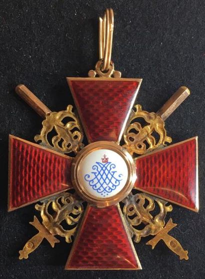 null Ordre de Sainte-Anne, ensemble de 1re classe avec épée comprenant: le bijou...