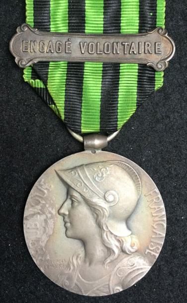 null Médaille de 1870-1871, gros module en argent, poinçon tête de sanglier et de...