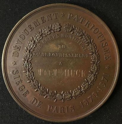 null Le corps municipal du Xe arrondissement, médaille de récompense non portable...
