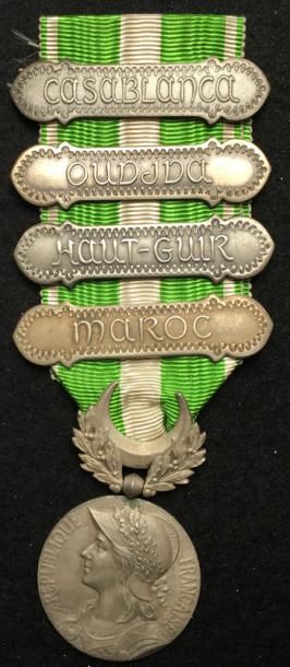 null Médaille du Maroc, 1907-1909, par Georges Lemaire en argent, poinçon de la Monnaie...