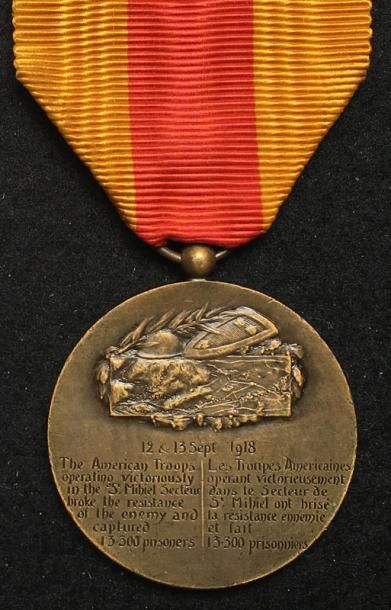 null Médaille de Saint-Mihiel, créée en 1936, premier type signé Fraisse en bronze...