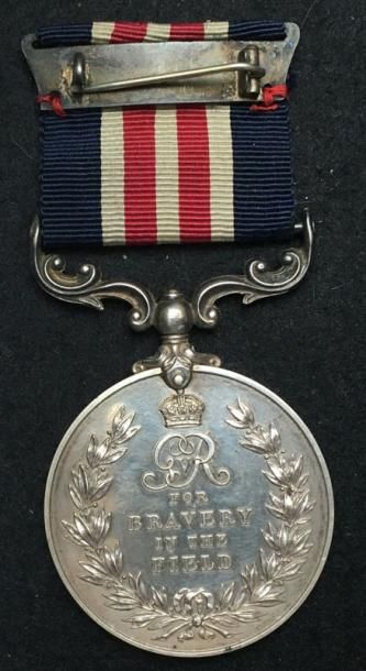 ROYAUME-UNI «Military Medal», créée en 1916, en argent au profil de Georges V du...